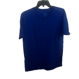 Fruit of the Loom platinum Vibrant Blue Short Sleeve cotton Tee shirt